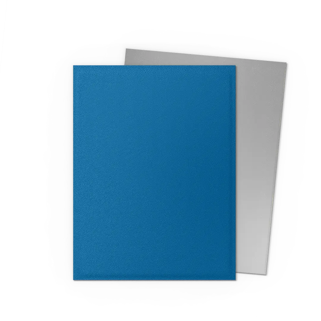 DS Dual Matte Sleeves 100ct - Cobalt & Silver | Anubis Games and Hobby