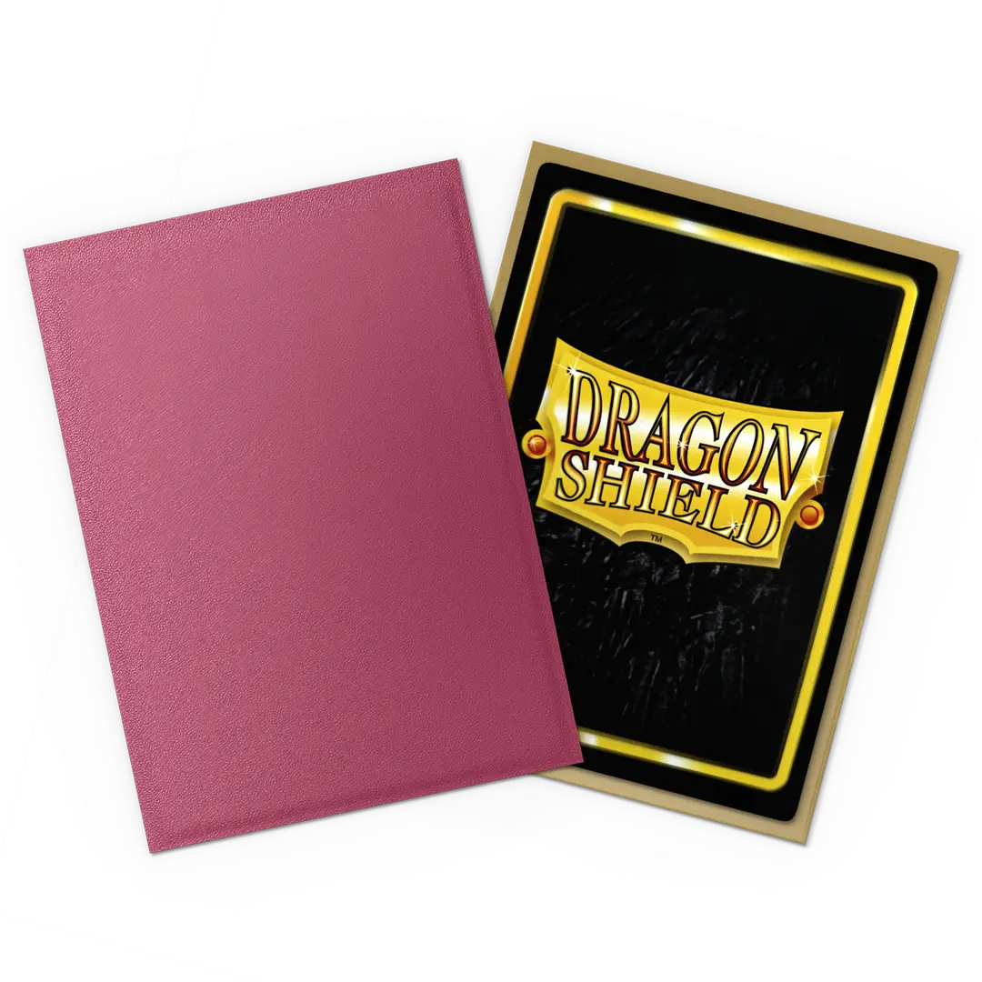 DS Dual Matte Sleeves 100ct - Pomegranate & Gold | Anubis Games and Hobby