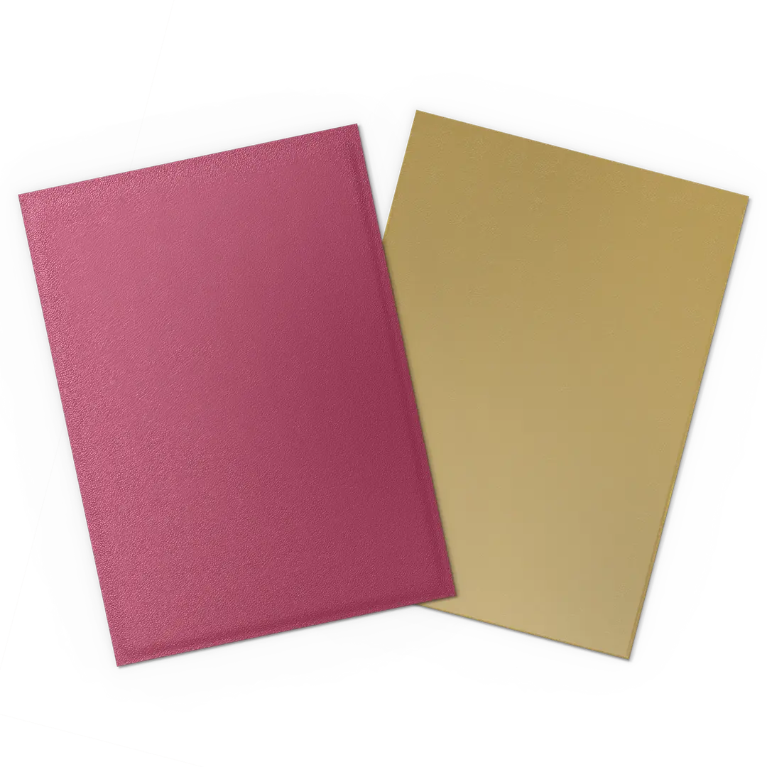 DS Dual Matte Sleeves 100ct - Pomegranate & Gold | Anubis Games and Hobby