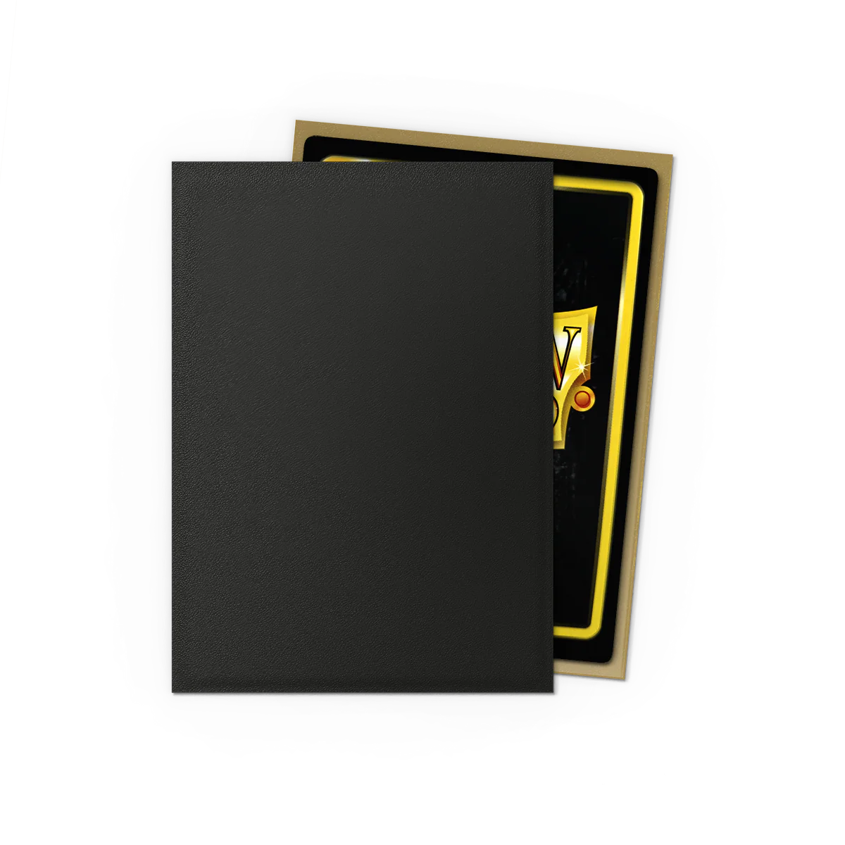 DS Dual Matte Sleeves 100ct - Black & Gold | Anubis Games and Hobby