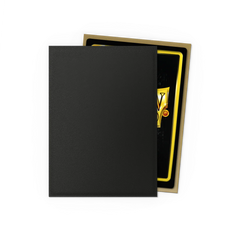 DS Dual Matte Sleeves 100ct - Black & Gold | Anubis Games and Hobby