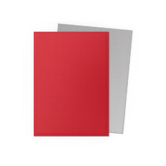 DS Dual Matte Sleeves 100ct - Crimson & Silver | Anubis Games and Hobby