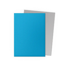 DS Dual Matte Sleeves 100ct - Sky Blue & Silver | Anubis Games and Hobby