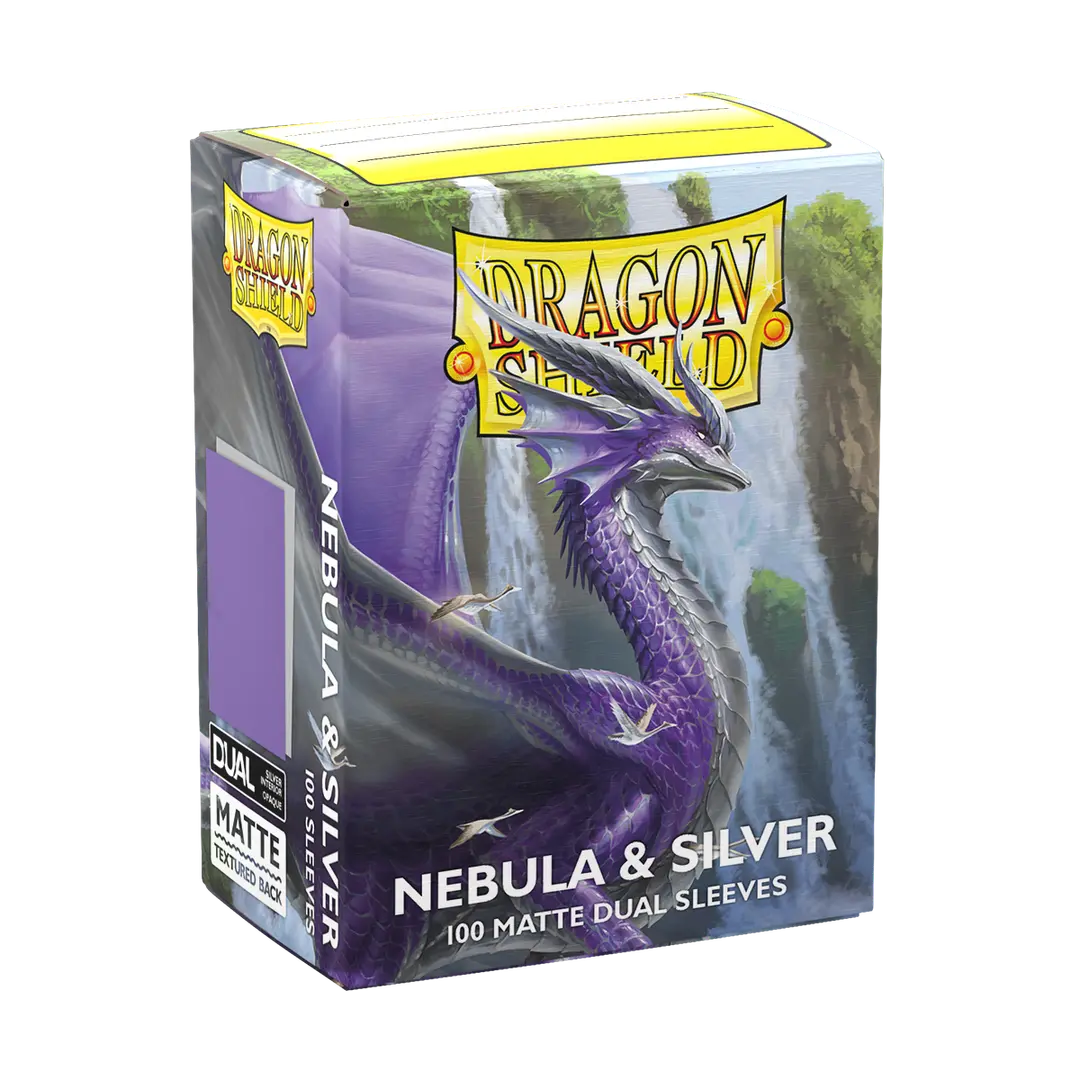 DS Dual Matte Sleeves 100ct - Nebula & Silver | Anubis Games and Hobby