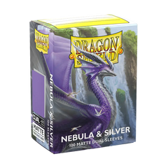 DS Dual Matte Sleeves 100ct - Nebula & Silver | Anubis Games and Hobby