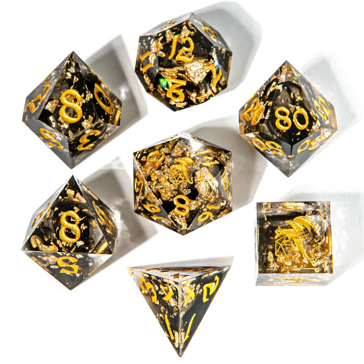 Sharp Edge Resin 7 Die Set - Tainted Treasures | Anubis Games and Hobby