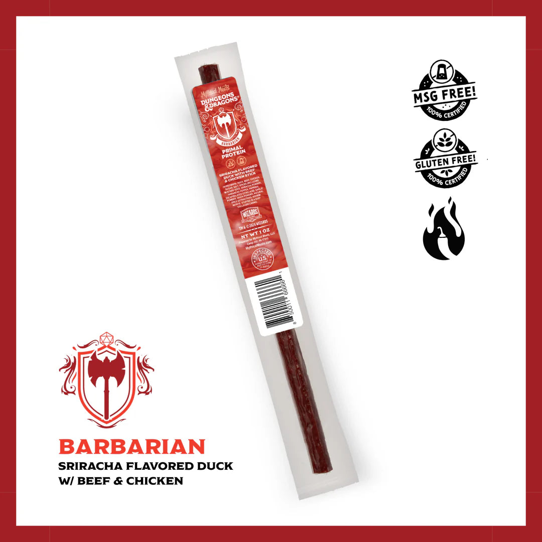 Mythical Meats D&D Meat Stick - Barbarian: Primal Protein | Anubis Games and Hobby
