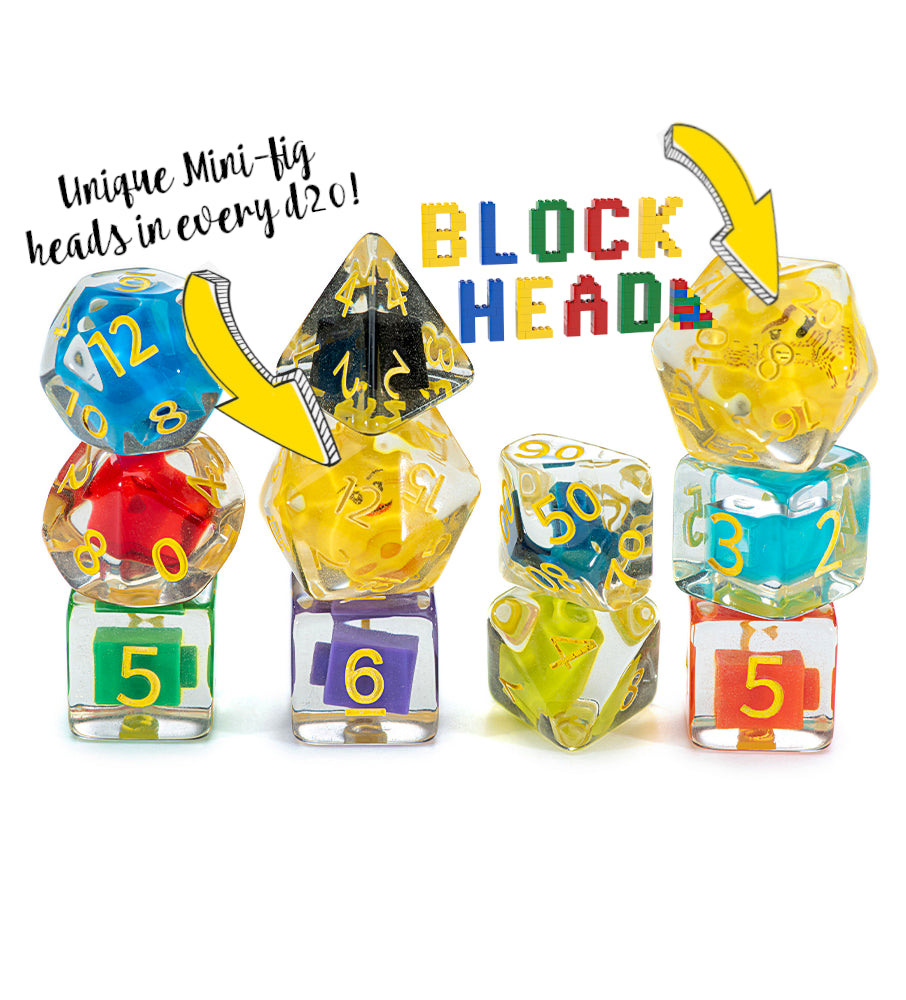 Block Head Inclusion Dice | Anubis Games and Hobby