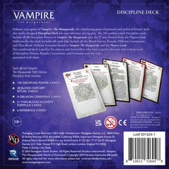 Vampire the Masquerade: Discipline and Blood Magic Cards | Anubis Games and Hobby