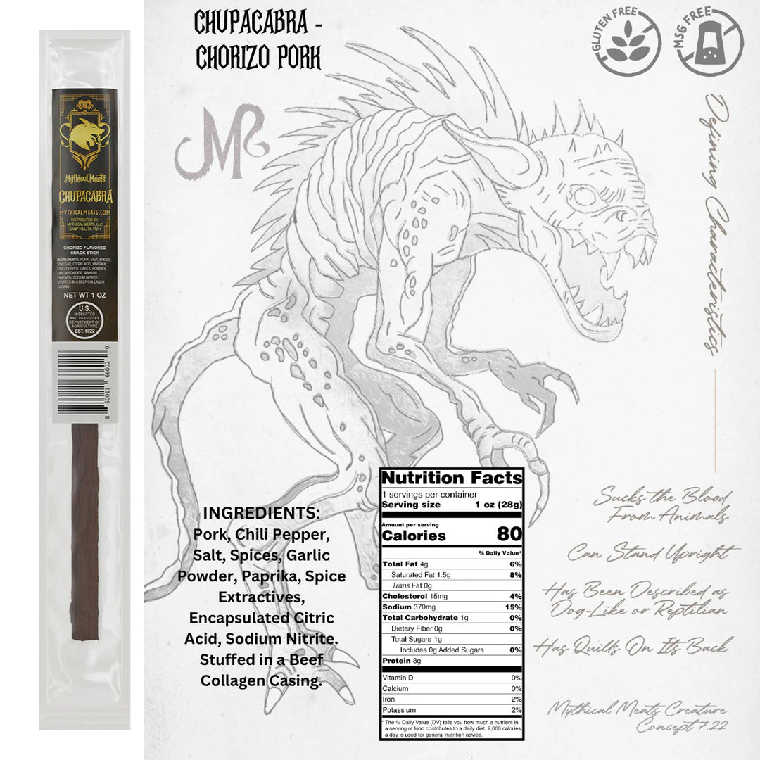 Mythical Meats Meat Stick - Chupacabra | Anubis Games and Hobby