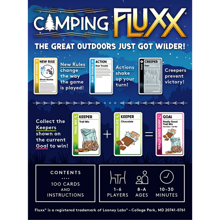 Camping Fluxx | Anubis Games and Hobby