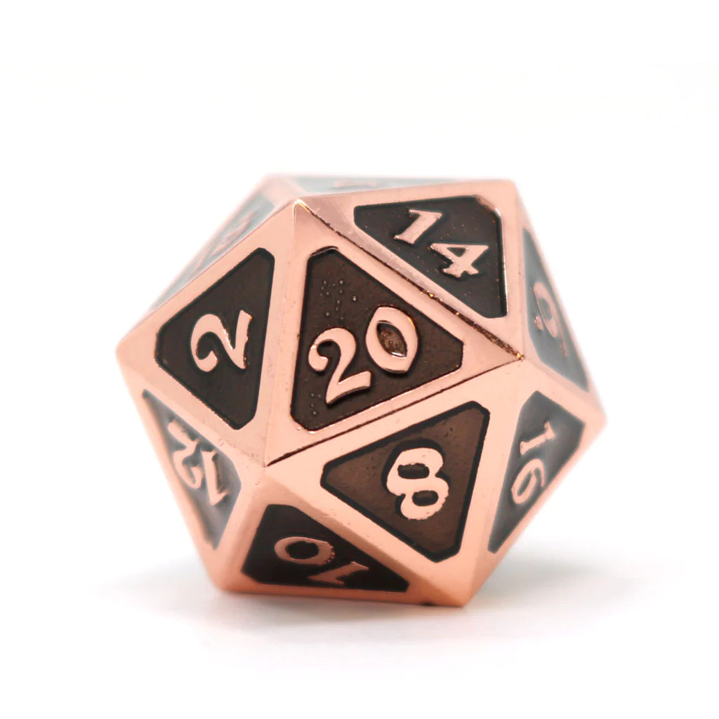 Single d20 - Mythica Copper Onyx | Anubis Games and Hobby