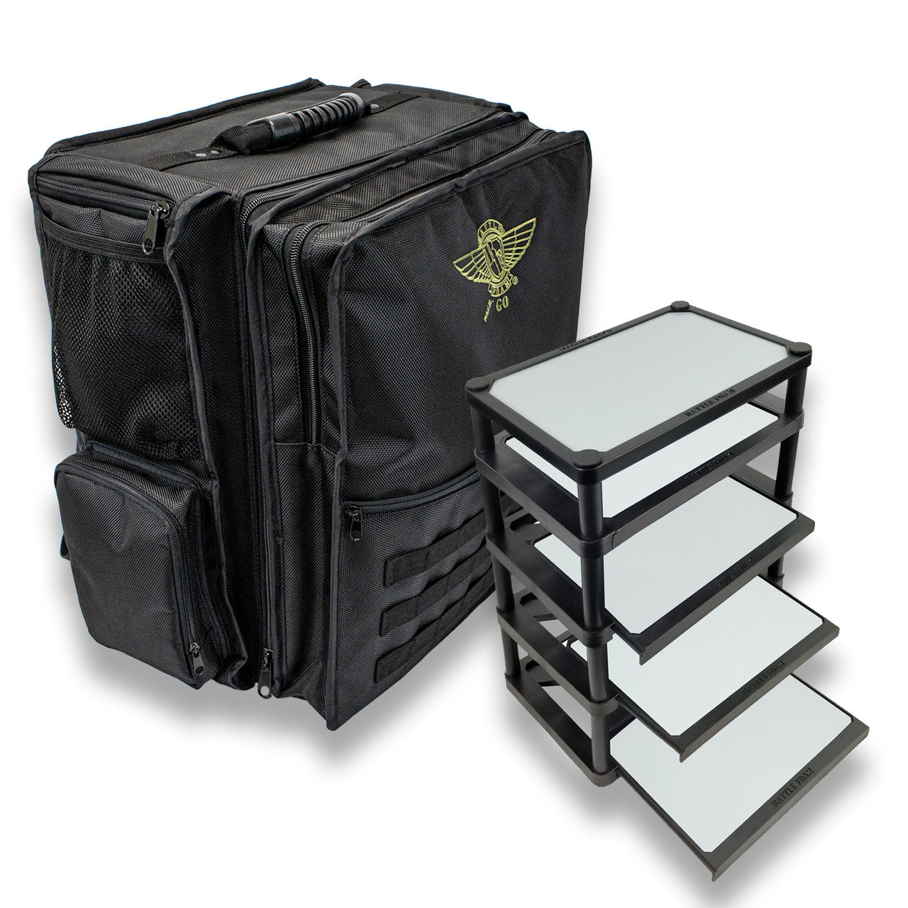 P.A.C.K. Go 2.0 with Magna Rack Slider Load Out (Black) | Anubis Games and Hobby
