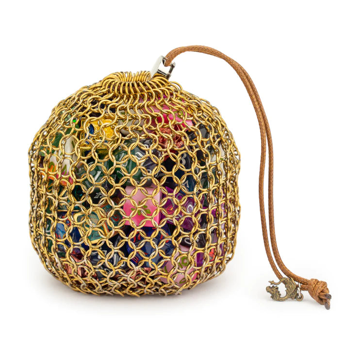 Chainmail Dice Bag - Gold | Anubis Games and Hobby