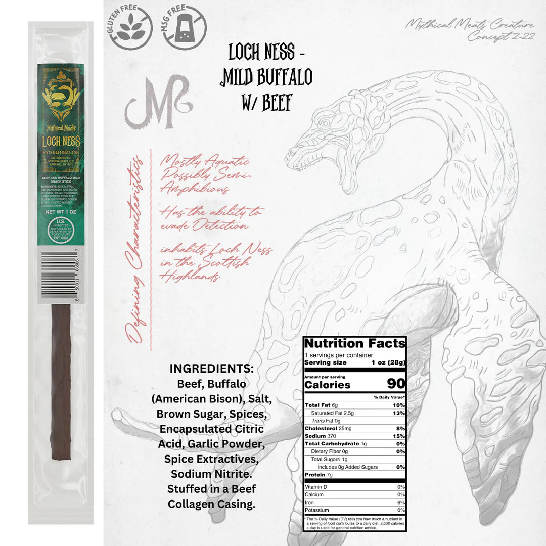 Mythical Meats Meat Stick - Loch Ness | Anubis Games and Hobby