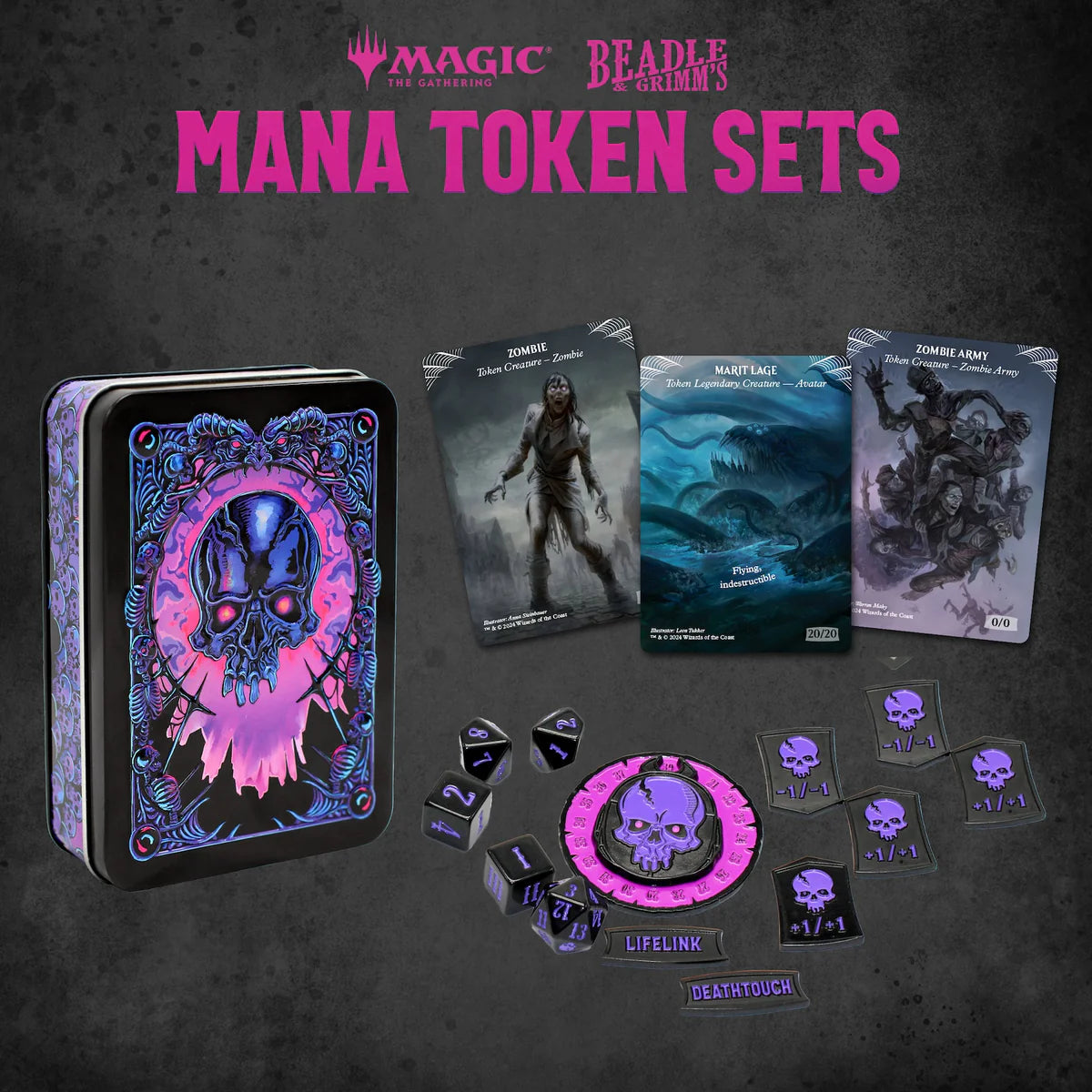 Beadle & Grimm's MTG Mana Token Sets - Black | Anubis Games and Hobby