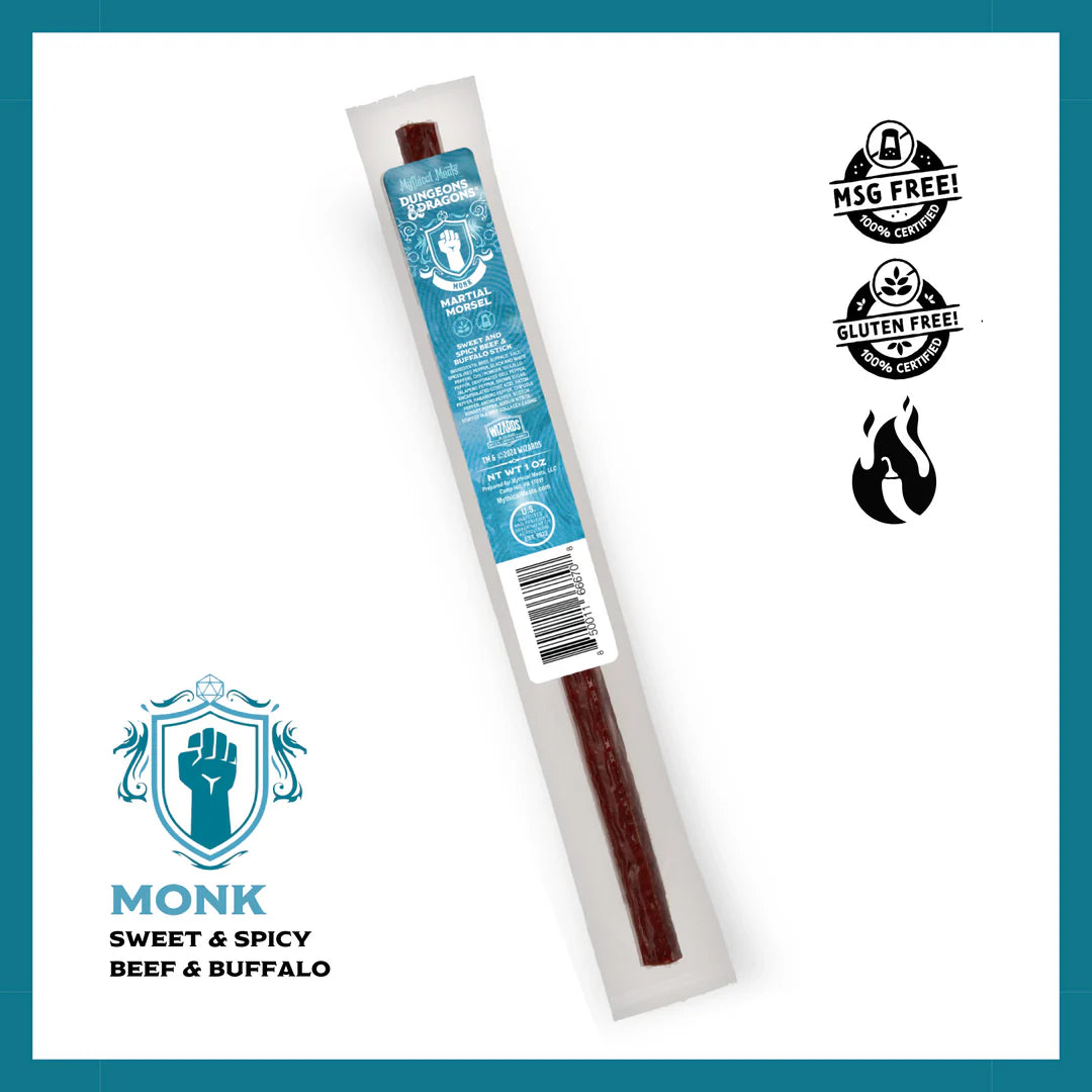 Mythical Meats D&D Meat Stick - Monk: Martial Morsel | Anubis Games and Hobby