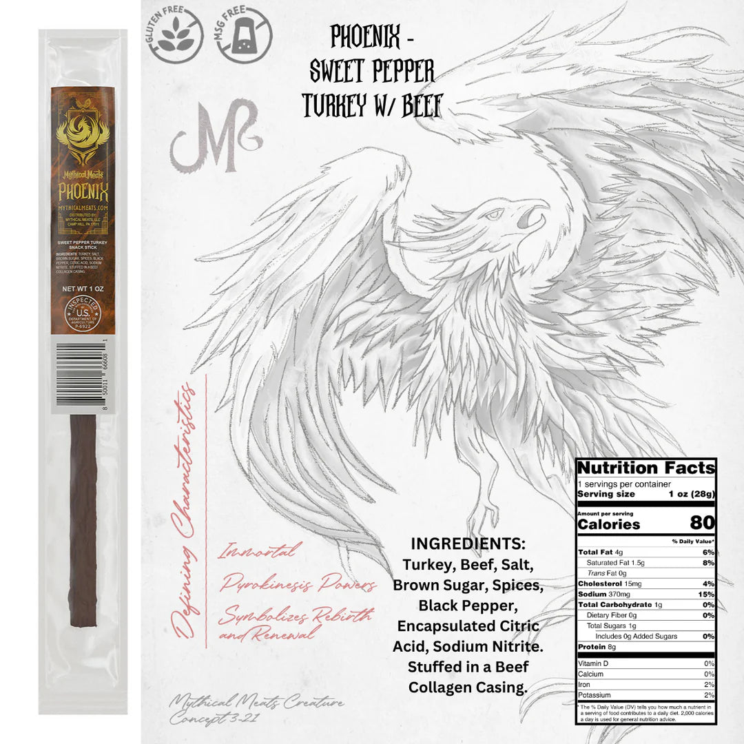 Mythical Meats Meat Stick - Phoenix | Anubis Games and Hobby