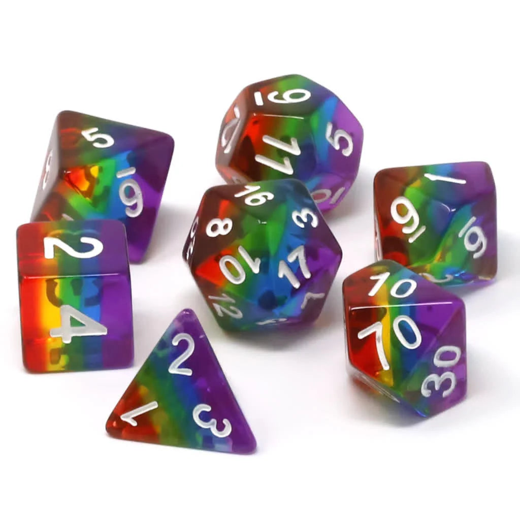 Prismatic Rainbow - 7pc RPG Set | Anubis Games and Hobby