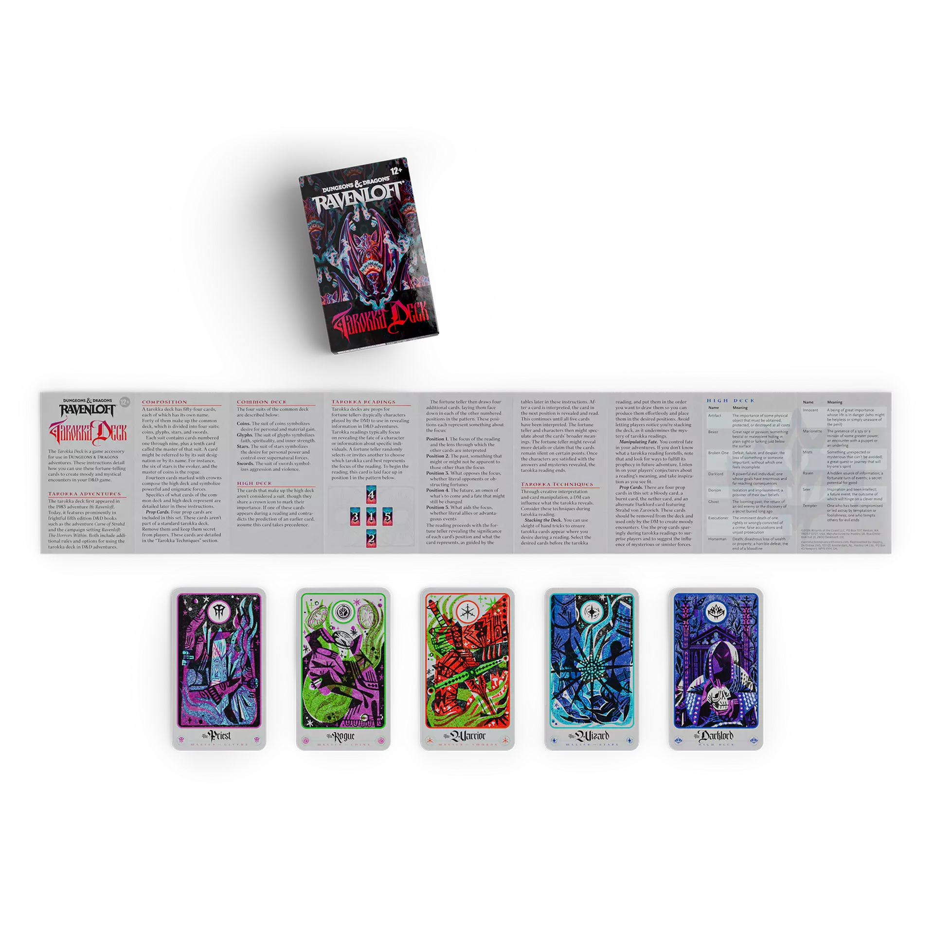D&D Ravenloft: The Horrors Within - Tarokka Deck | Anubis Games and Hobby