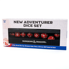 D&D New Adventurer Dice Set - Red | Anubis Games and Hobby