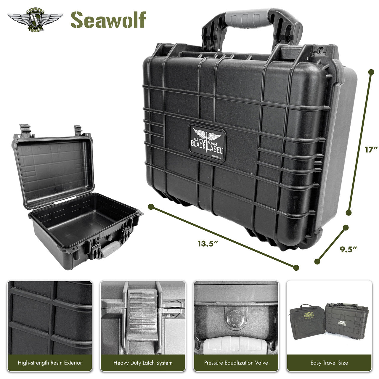 The Seawolf Black Label Case Pluck Foam Load Out | Anubis Games and Hobby