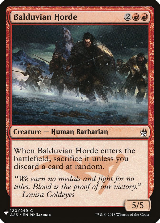 Balduvian Horde [Mystery Booster] | Anubis Games and Hobby