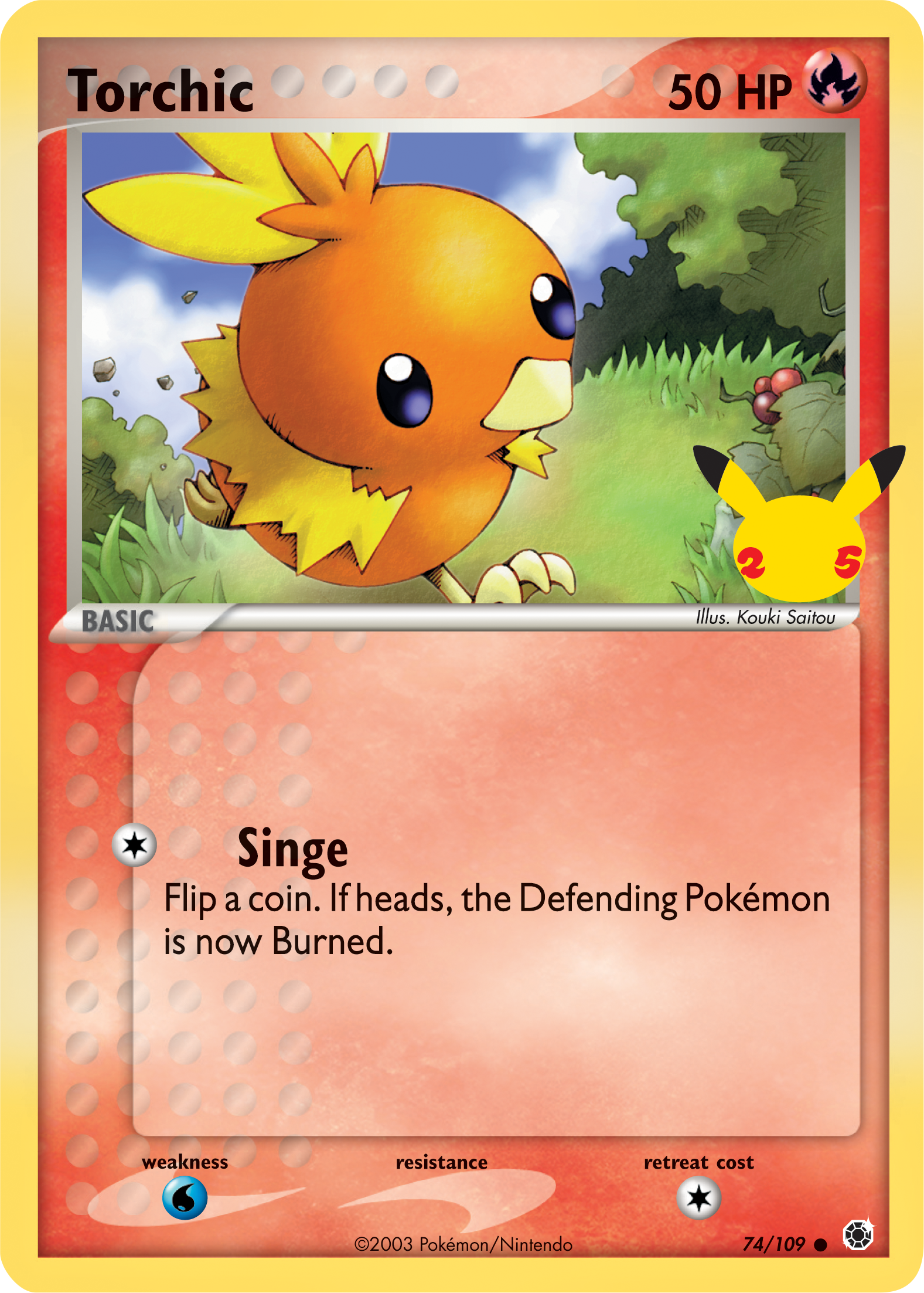 Torchic (74/109) (Jumbo Card) [First Partner Pack] | Anubis Games and Hobby