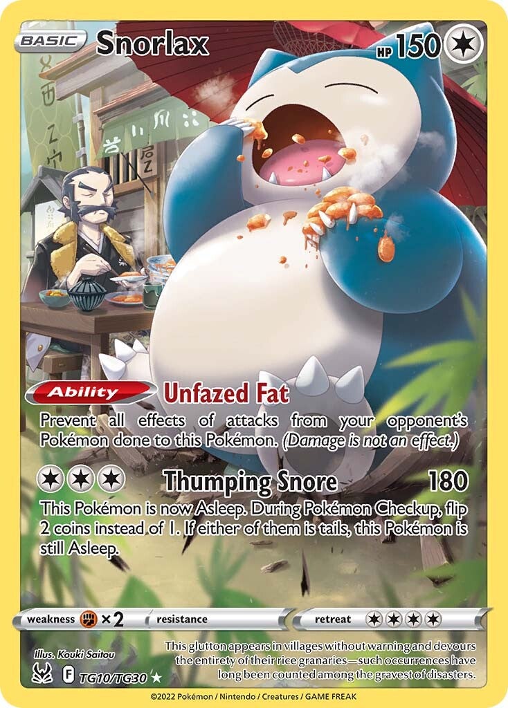 Snorlax (TG10/TG30) [Sword & Shield: Lost Origin] | Anubis Games and Hobby