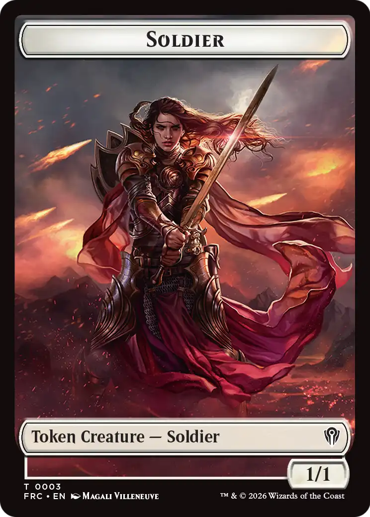 Soldier // Shark Double-Sided Token [Reality Fracture Commander Tokens] | Anubis Games and Hobby