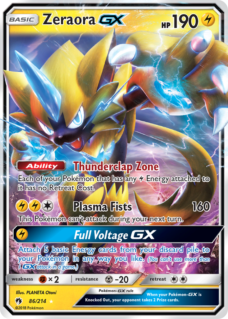 Zeraora GX (86/214) [Sun & Moon: Lost Thunder] | Anubis Games and Hobby