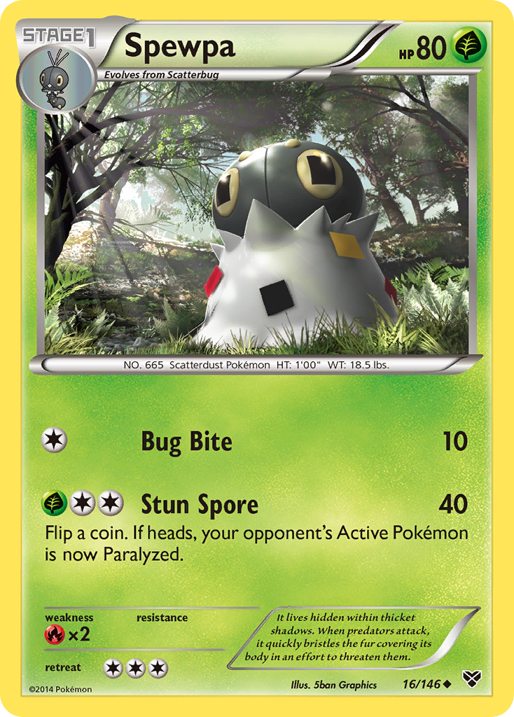 Spewpa (16/146) [XY: Base Set] | Anubis Games and Hobby