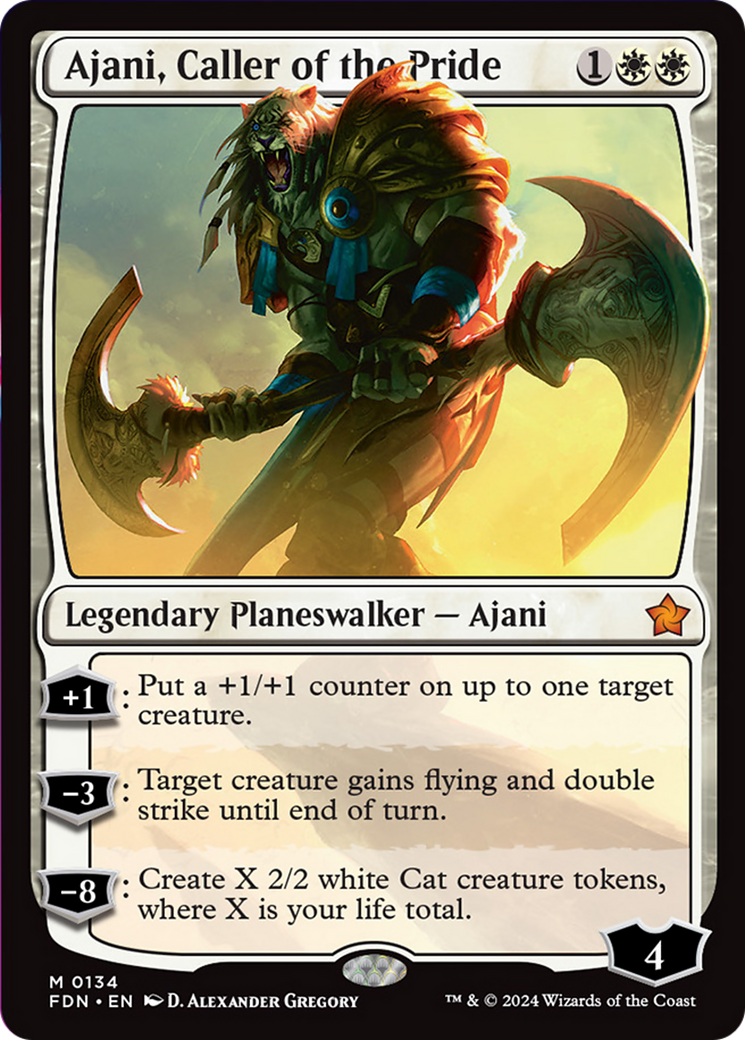 Ajani, Caller of the Pride [Foundations] | Anubis Games and Hobby