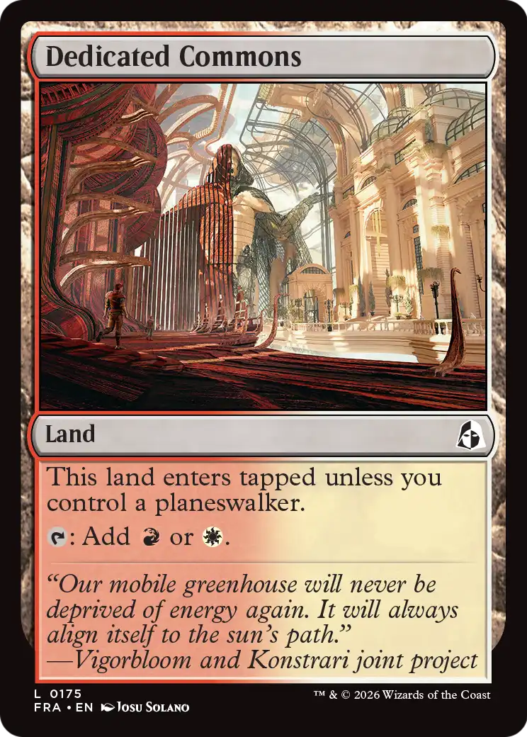 Dedicated Commons [Reality Fracture] | Anubis Games and Hobby