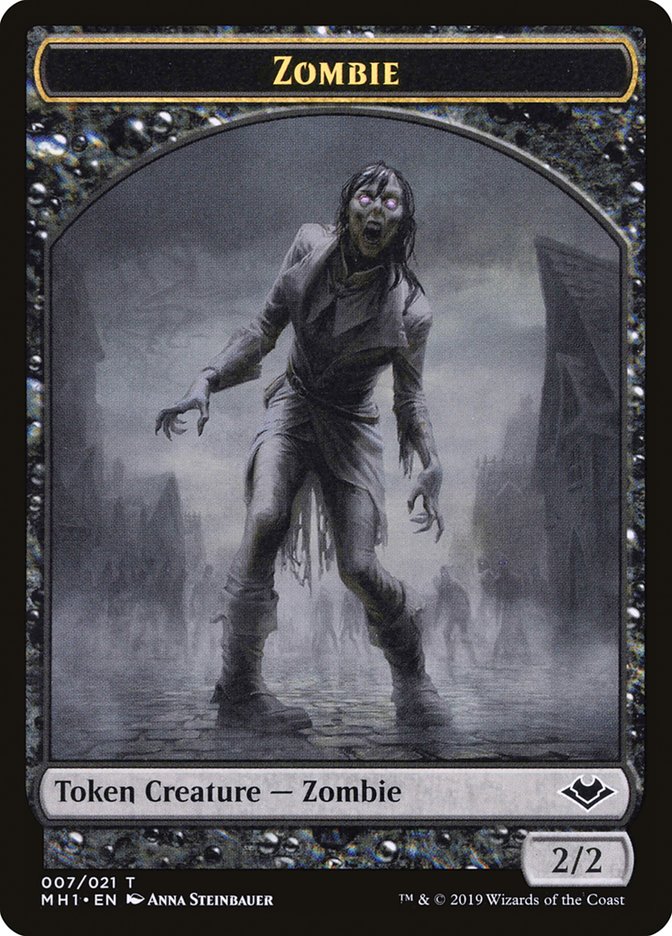 Zombie (007) // Myr (019) Double-Sided Token [Modern Horizons Tokens] | Anubis Games and Hobby