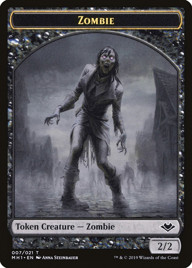 Angel (002) // Zombie (007) Double-Sided Token [Modern Horizons Tokens] | Anubis Games and Hobby