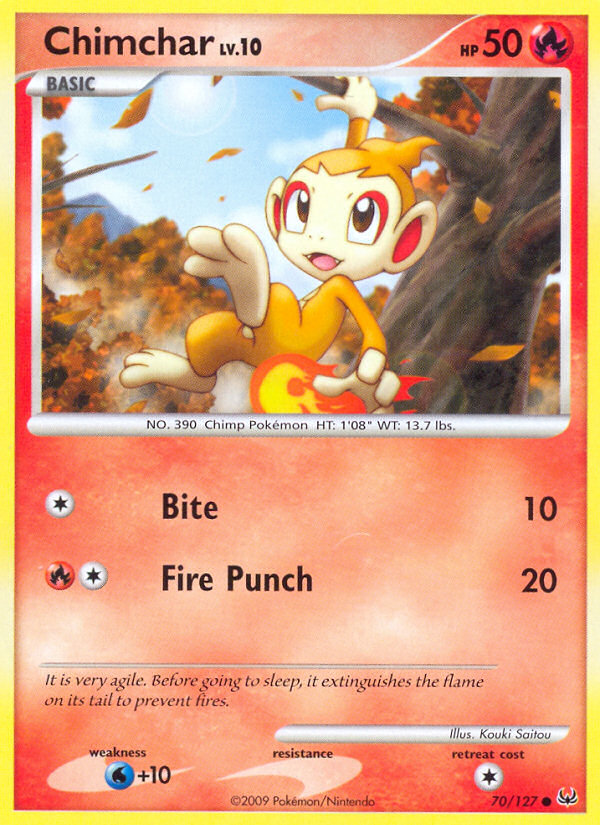 Chimchar (70/127) [Platinum: Base Set] | Anubis Games and Hobby