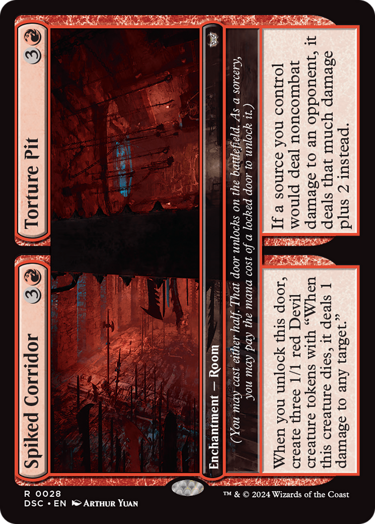 Spiked Corridor // Torture Pit [Duskmourn: House of Horror Commander] | Anubis Games and Hobby