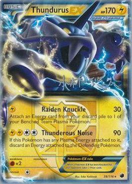 Thundurus EX (38/116) (Plasma Power - Haruto Kobayashi) [World Championships 2014] | Anubis Games and Hobby