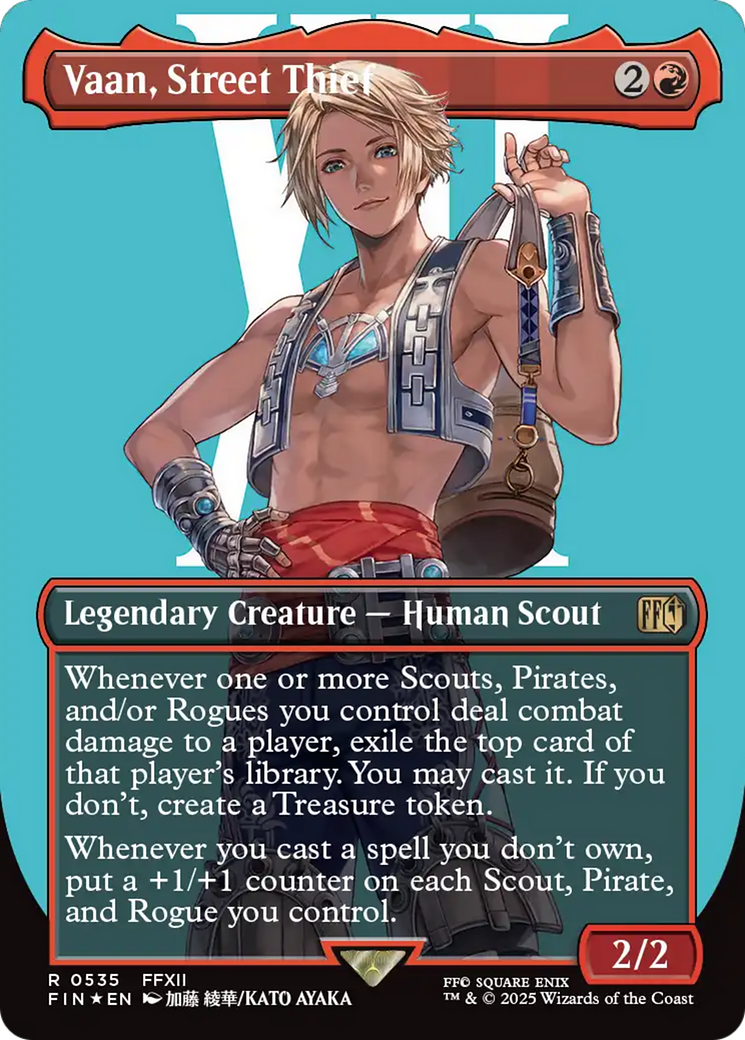Vaan, Street Thief (Borderless) (Surge Foil) [FINAL FANTASY] | Anubis Games and Hobby