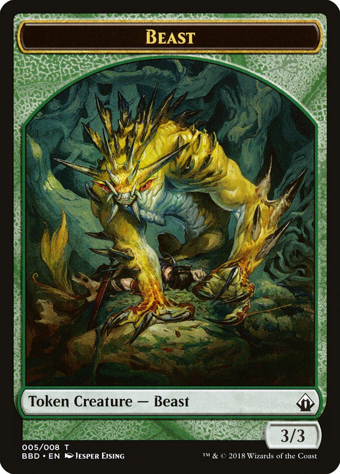 Beast Token [Battlebond Tokens] | Anubis Games and Hobby