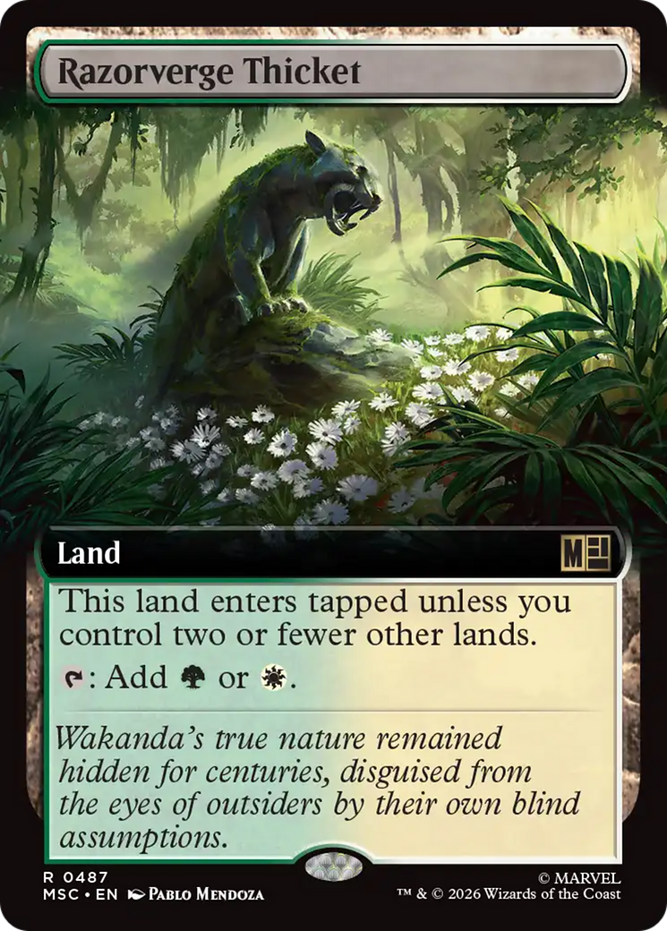 Razorverge Thicket (Extended Art) [Marvel Super Heroes Commander] | Anubis Games and Hobby