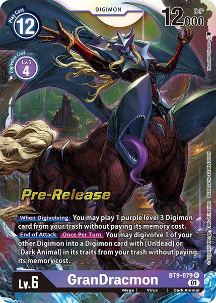 GranDracmon [BT9-079] [X Record Pre-Release Promos] | Anubis Games and Hobby