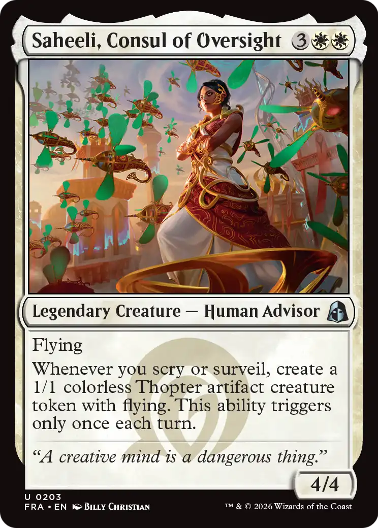 Saheeli, Consul of Oversight [Reality Fracture] | Anubis Games and Hobby