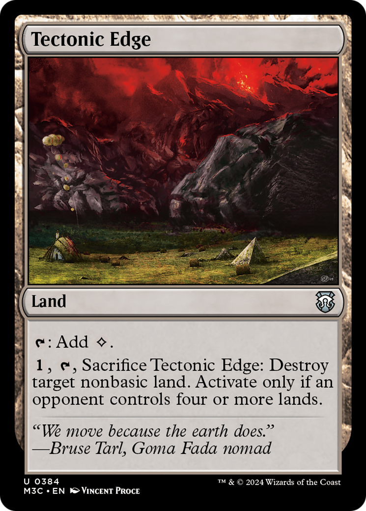 Tectonic Edge (Ripple Foil) [Modern Horizons 3 Commander] | Anubis Games and Hobby