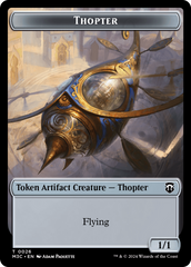 Aetherborn // Thopter Double-Sided Token [Modern Horizons 3 Commander Tokens] | Anubis Games and Hobby