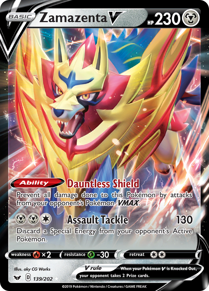 Zamazenta V (139/202) [Sword & Shield: Base Set] | Anubis Games and Hobby