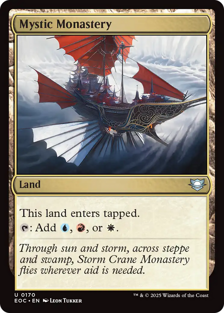 Mystic Monastery [Edge of Eternities Commander] | Anubis Games and Hobby