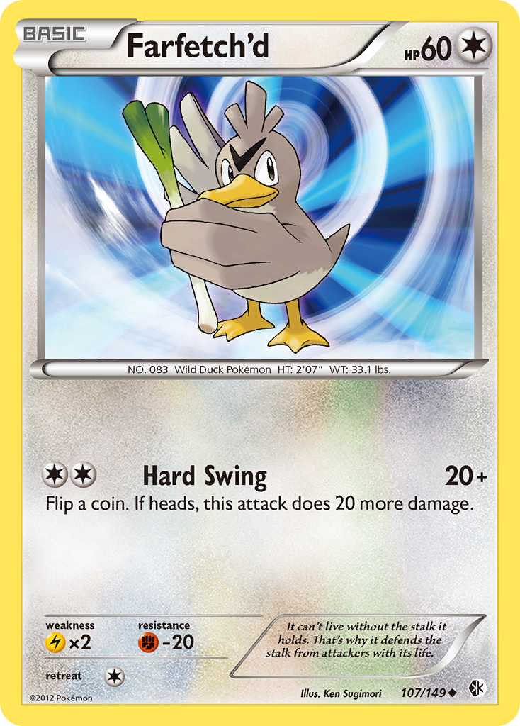 Farfetch'd (107/149) [Black & White: Boundaries Crossed] | Anubis Games and Hobby