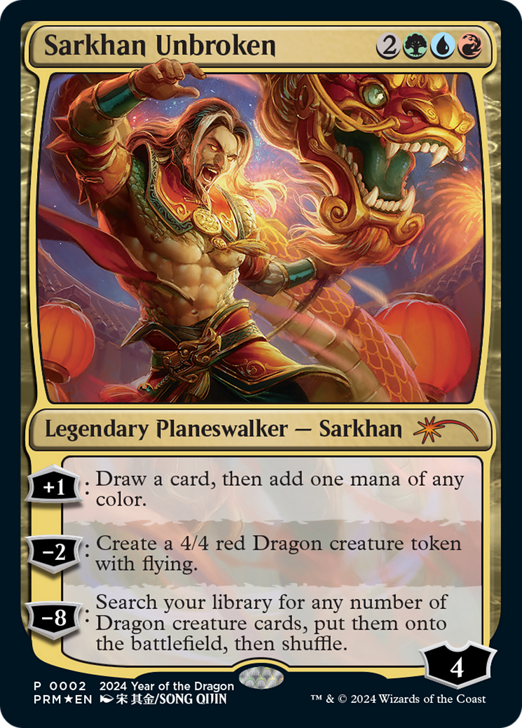 Sarkhan Unbroken (Year of the Dragon 2024) [Standard Showdown Promos] | Anubis Games and Hobby